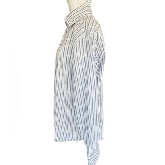 Banana Republic long sleeved button down striped shirt, size  M, 15-15.5” - Picture 4 of 7